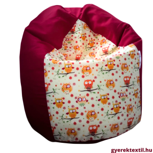 Babzsák csepp -piros- nari bagoly