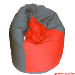 Babzsák csepp - szürke-piros