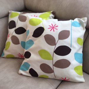 Díszpárna 45x45 leveles