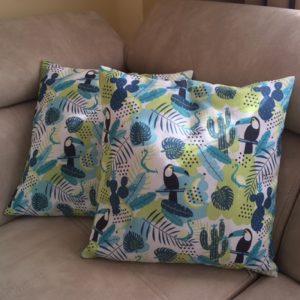 Díszpárna 45x45 trópusi