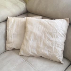 Taft díszpárna 40x40 drapp