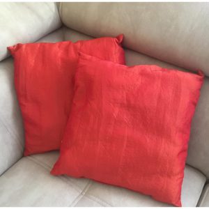 Taft díszpárna 40x40 teracotta