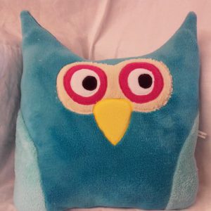 Wellsoft-bagoly-párna-türkiz