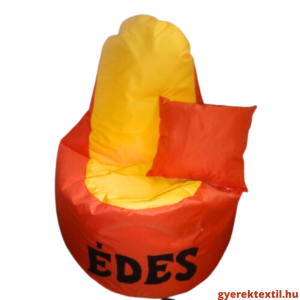 Babzsák háttámlás, kültéri névre szóló
