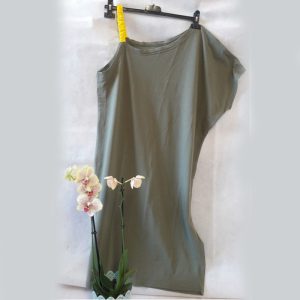 Női ruha Tünde, keki-citromsárga szín összeállításban