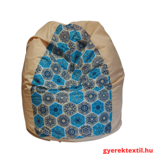 babzsák csepp- kék mandala