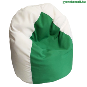 Babzsák csepp fehér-zöld