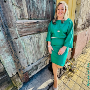 Női ruha szett Adrienn-zöld