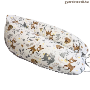 Szoptatós párna- erdő lakói szürke minky