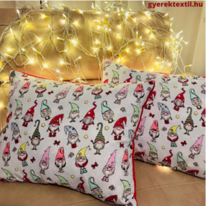 Ünnepi díszpárna manók